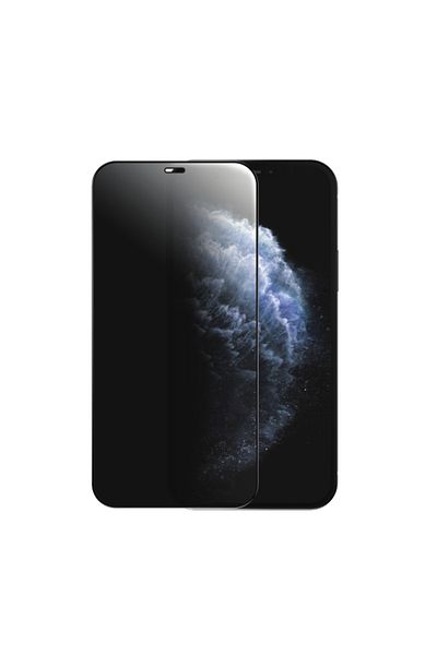Cellara CELLARA 2.5D PRIVACY GLASS SCREEN PROTECTOR FOR IPHONE 12/12 PRO - BLACK
