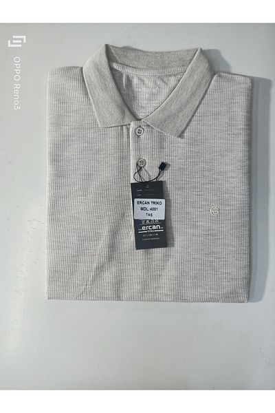 ercan triko Regular Fit Pocketless Waffle Collar T-Shirt