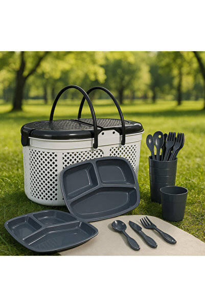 Comeket 32 Parça Piknik Seti Ve Piknik Sepeti