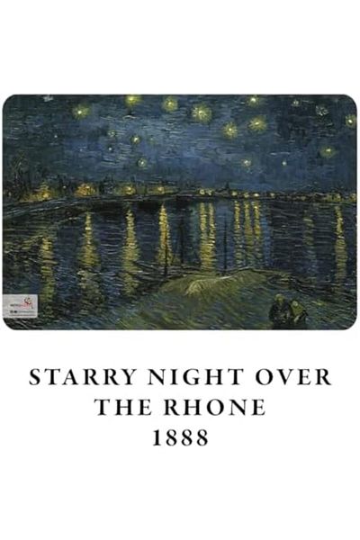 STOREMAX Jvnnastore Starry Night over the Rhone, Van Gogh 1888, A4 Notebook Ii, Unlined, Total 64 Pages, Wire