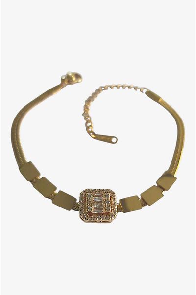 roseberry Stoned Steel Bracelet - R1534