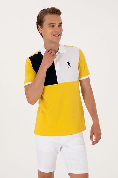 U.S. Polo Assn. Η.Π.Α. Polo Assn. Ανδρικό μπλουζάκι με κανονικό γιακά πόλο 100% βαμβάκι 2104192