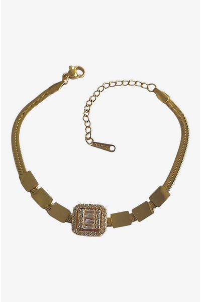 roseberry Stoned Steel Bracelet - R1534