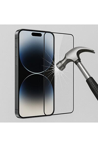 OVADA İPhone 16 Pro Max Uyumlu Temperli Yüksek Koruyucu Kırılmaz Ekran Cam Ek...
