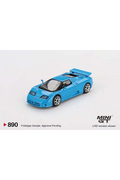 mini gt 1:64 Bugatti Eb110 Super Sport Blue Model Car – Collectible with Blister Package