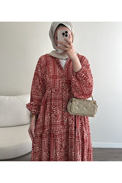 Zahra Moda desenli elbise