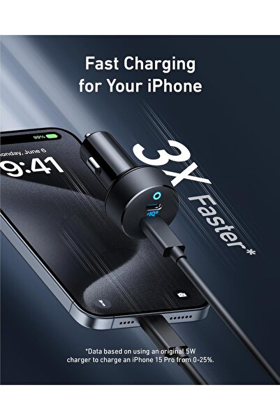 Generic Anker USB-C Car Charger 40W 2-Port PowerIQ 3.0 PowerDrive III Duo