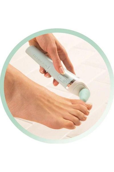 Remington Pila electronica Remington Reveal Perfect Pedi Wet&Dry CR6000, Perie exfolianta (Alb/Verde)