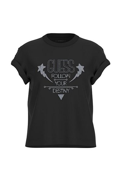 Guess Tricou Ss Cn Sleeves pentru damă, cu croiala normală