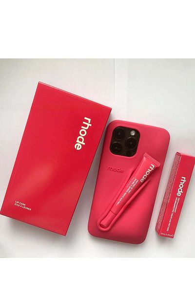 rhode Silicone Lip Holder Stick-on Sleeve For 16 Pro Max Iphone, Keeps Lip Gloss Handy, (UNSCENTED)