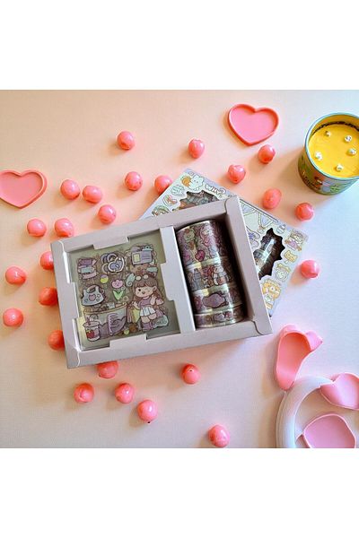 Polin Kawaii Washi Tape and Sticker Set