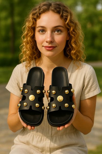 Behtah Kundura Hrms Stoned Stylish Design Soft Orthopedic Sole Daily Slippers