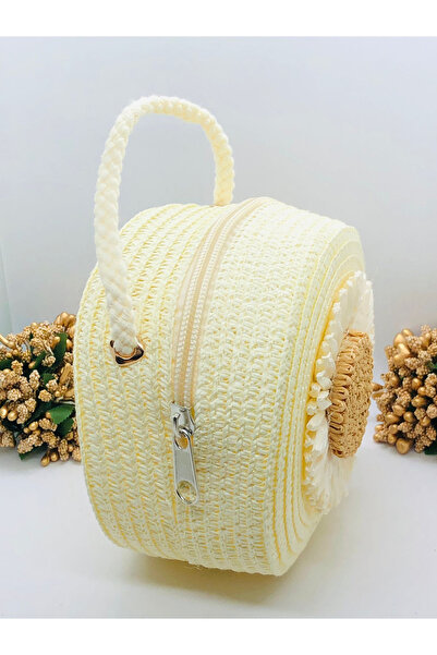 İnDerin Ψάθινη πλεκτή τσάντα