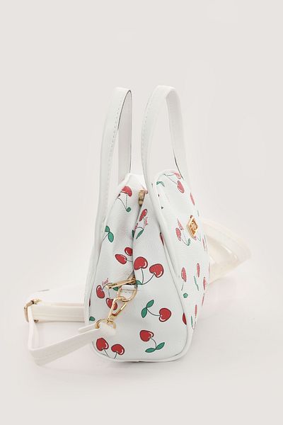 By-Kuss Cherry Patterned Mini Bag