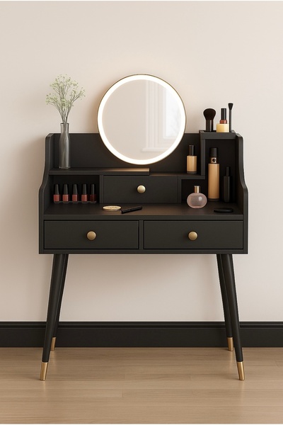 Lapiri 1.Sınıf Premium Kalite %100 Mdf Led Işıklı Aynalı Modern Makyaj Masası...