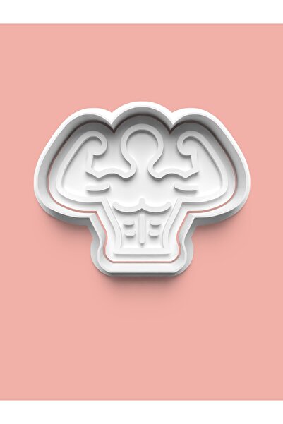 AKTASTORE قالب كوكيز بطابع صالة الألعاب الرياضية وقالب عجينة السكر