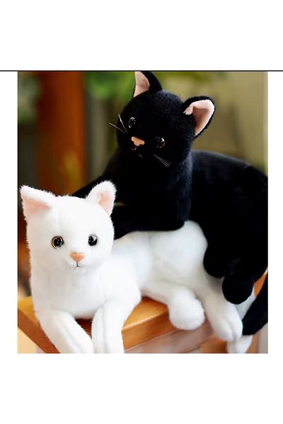 Charmer princesses Plush Cat Sitting Cat Plush Toy Sleeping Companion Cat Real Cat Feeling Imported 30cm Cat