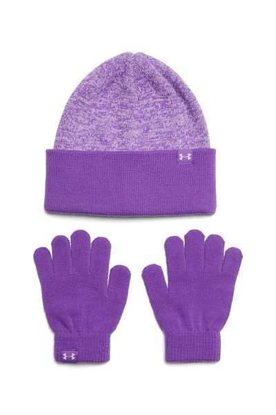 Under Armour Set Caciula si Manusi Under Armour Combo JR 1386642-525, Fete, Mov