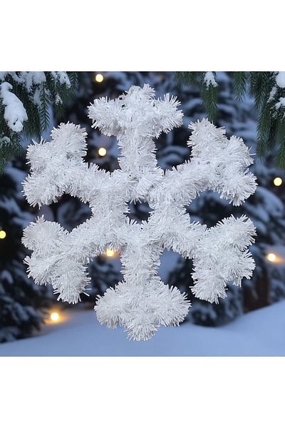 Kuzey High Quality Christmas Decor Christmas Snowflake Decor Bright Christmas Window Display Decorations 33X33 cm