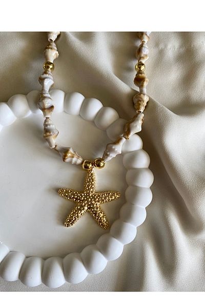 gaila design Starfish Sea Shell Necklace