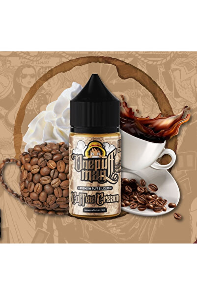 ONE PUFF MAN Coffee Cream 30ml/20mg Salt- 3x Aroma Ve Soğutuculu Likit Esansı