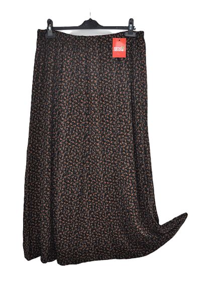 elma abone Plus Size Pigment Combed Cotton Elastic Mother's Skirt