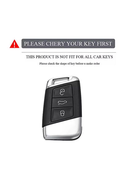 emii auto spare parts Volkswagen Seat Skoda Key Case Without Sustas Model Pink/Silver