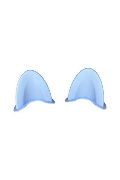 OEM Set 2 Urechi Pisica Casca Moto Albastru Deschis