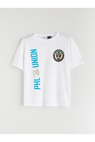 LC Waikiki Tricou pentru băieți cu imprimeu Philadelphia Union, cu guler rotund