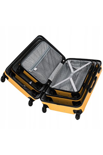 OEM Wings KESTREL 4-Piece Luggage Set 360° Spinner Champagne ABS+ Secure