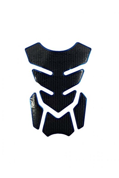 OEM Motorcycle Tank Pad Protector Black with Blue