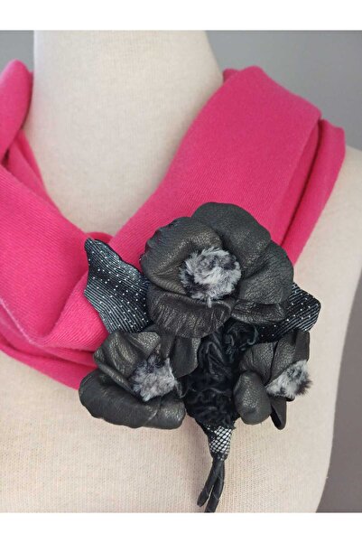 DENİZA BİJUTERİ Natürel Deriden Broş