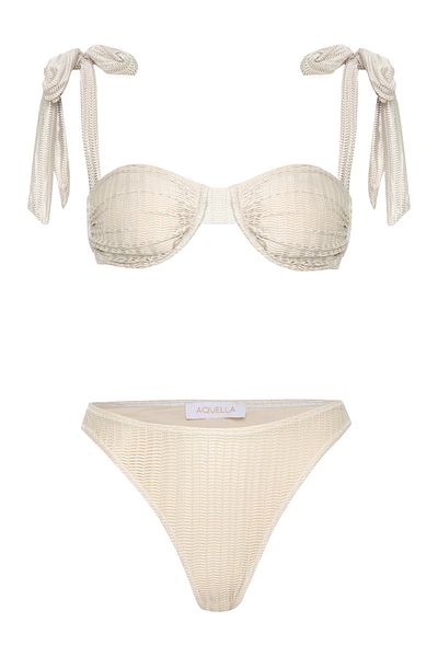 AQUELLA Underwire Beige Bikini Set