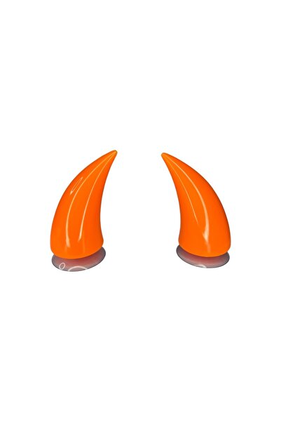 OEM Set 2 Coarne Mari Casca Moto / Ski / ATV Portocaliu