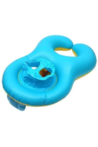 Picodino Double swimming ring with panties and sunshade, parent-child, 0-3 years, White
