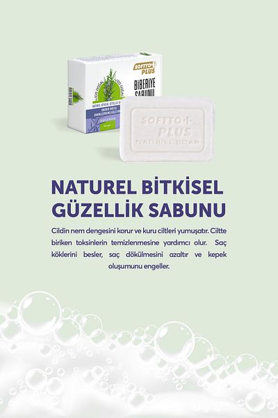 Softto Plus Moisturizing Rosemary Soap for Dry Skin 150 Gr.