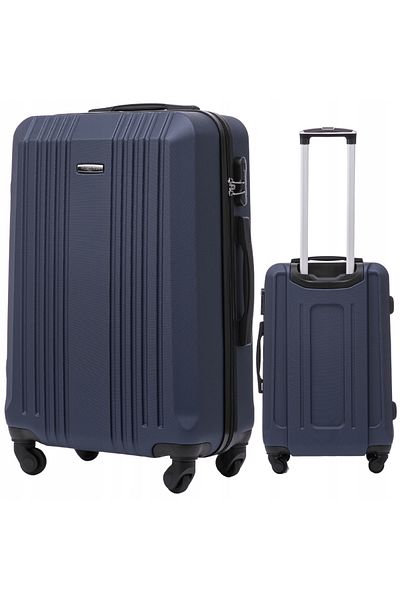 OEM Bagaj WINGS KESTREL mediu-rigid, 4 roți, albastru închis, 63L