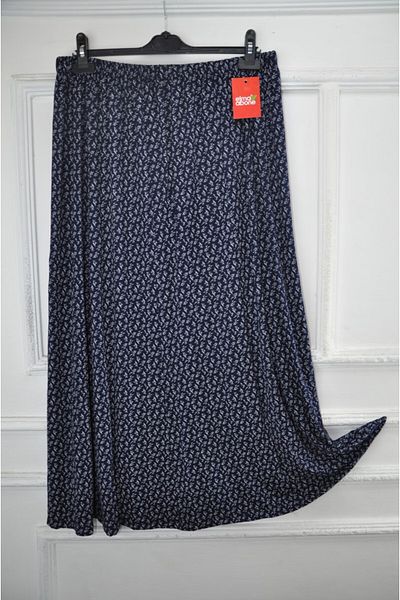 elma abone Plus Size Pigment Combed Cotton Elastic Mother's Skirt