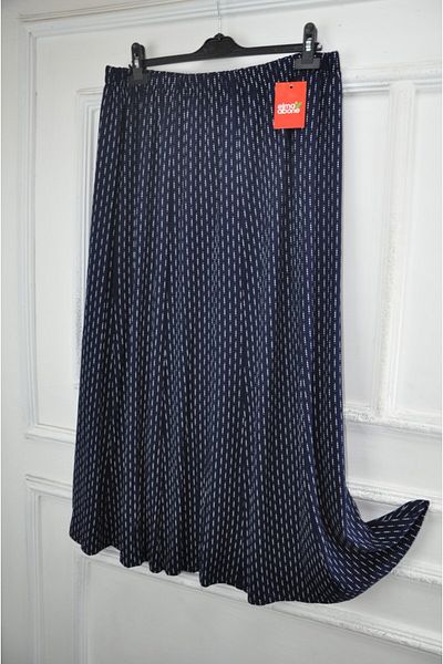 elma abone Plus Size Pigment Combed Cotton Elastic Mother's Skirt