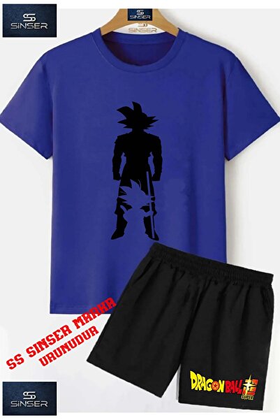 SS SİNSER تي شيرت للأطفال للجنسين "GOKU STANDING BLACK SHADOW" مطبوع حسب الطل...
