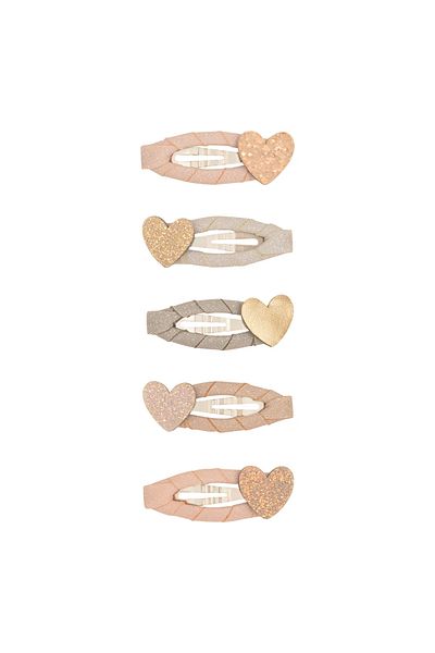 MIMI LULA إبزيم صغير مكون من 5 قطع من Mimi & Lula Teeny Heart