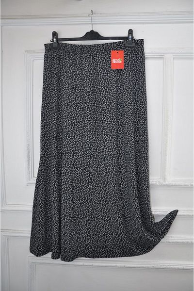 elma abone Plus Size Pigment Combed Cotton Elastic Mother's Skirt