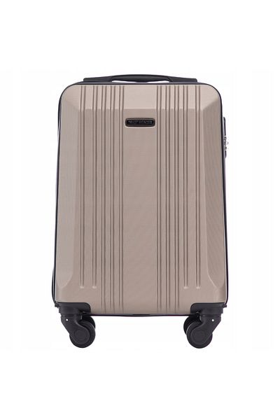 OEM Bagaj de cabină WINGS Kestrel XS, șampanie, 4 roți, 28L, ABS, încuietoare