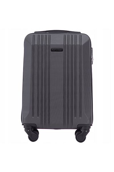 OEM Bagaj de cabină Wings Kestrel XS 18" cu 4 roți, gri închis, cu încuietoare