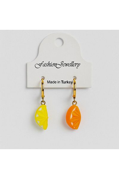 Arsglass Steel Earrings Glass Strawberry Blackberry Earrings