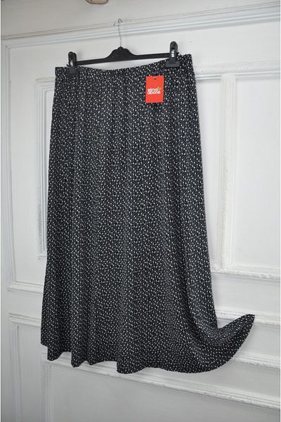 elma abone Plus Size Pigment Combed Cotton Elastic Mother's Skirt