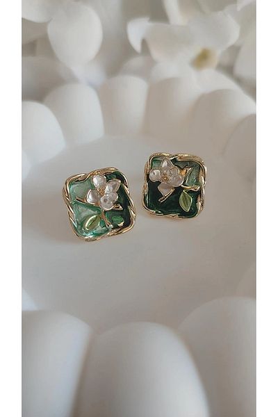 To Be Reborn Steel Enamel Bohemian Style Earrings New Season Summer Models