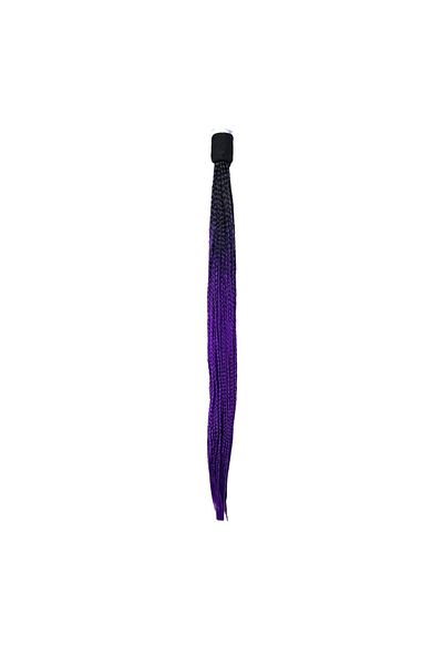 OEM Codite Impletite Stil Afro Pentru Casca Moto Negru Mov