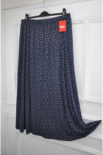 elma abone Plus Size Pigment Combed Cotton Elastic Mother's Skirt