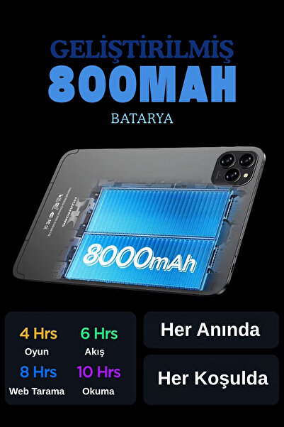 Wearfitpro HK Pad Pro 10 10.1" 5G Sim Kartlı 16G RAM 8000mAh Batarya Android Akıllı Tablet